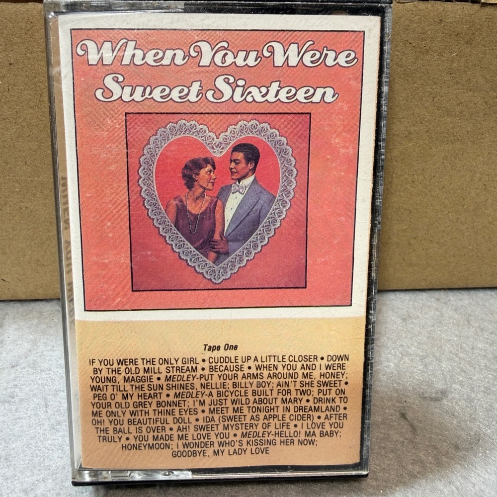 Sony Music When You Were Sweet Sixteen Cassette Tape 1991 Pink Good Vintage Pop